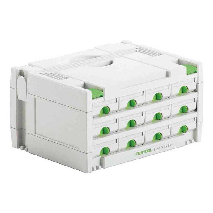 Sortainer Festool 491986 SYS 3-SORT/12 à 12 tiroirs