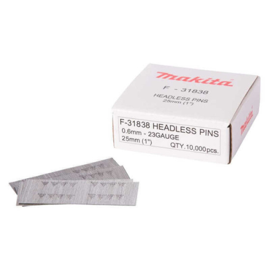 Finettes 23 Ga 25 mm Makita F-31838 x 10 000