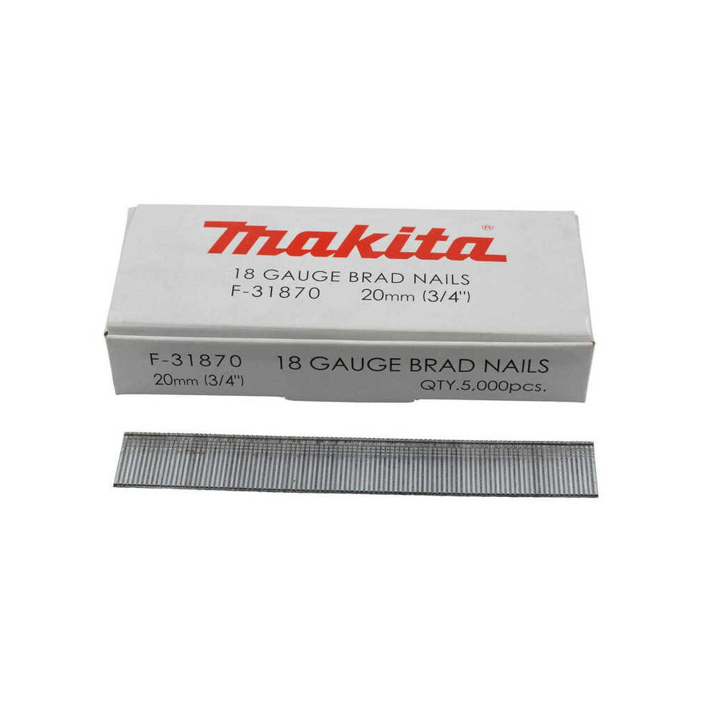 Clous mini brads 18 Ga 20 mm Makita F-31870
