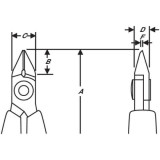 Pince coupante de précision Bahco 8150J Micro-Bevel