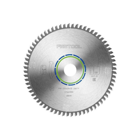 Lame Festool 488291 225 mm 68 dents aluminium