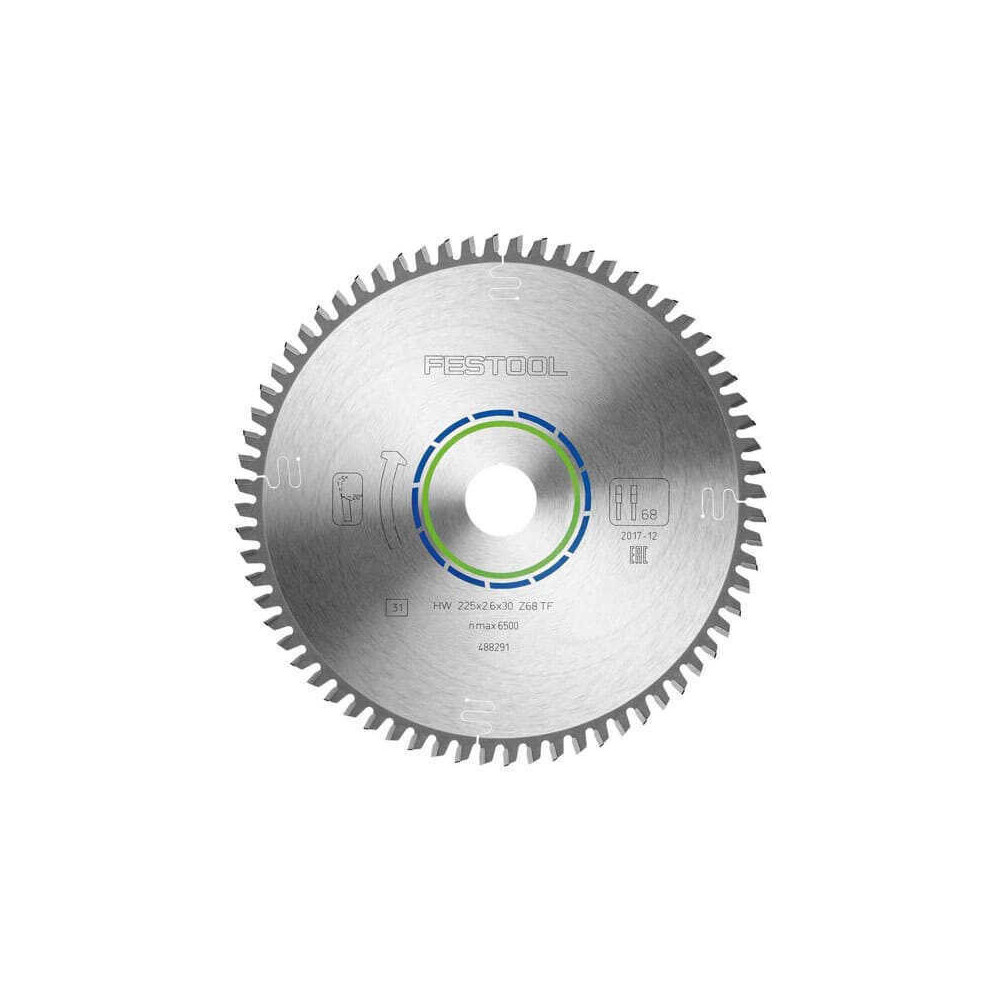 Lame Festool 488291 225 mm 68 dents aluminium