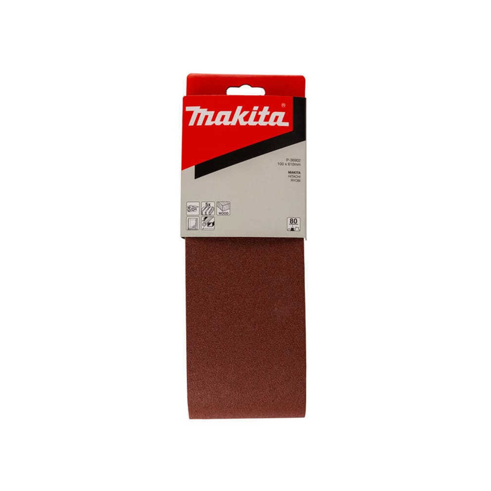 Bande abrasive 100x610 Makita P-36902 grain 80