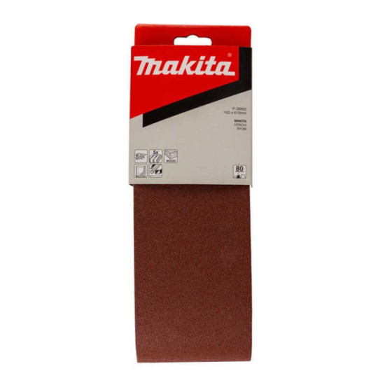 Bande abrasive 100 x 610 mm Makita P-36918 grain 100