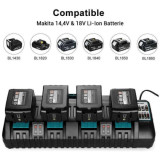 Chargeur 4 batteries Makita 196426-3 DC18SF 14,4-18 V