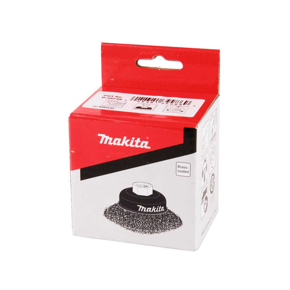 Brosse boisseau Makita D-39746 60 mm M14 laitonnée