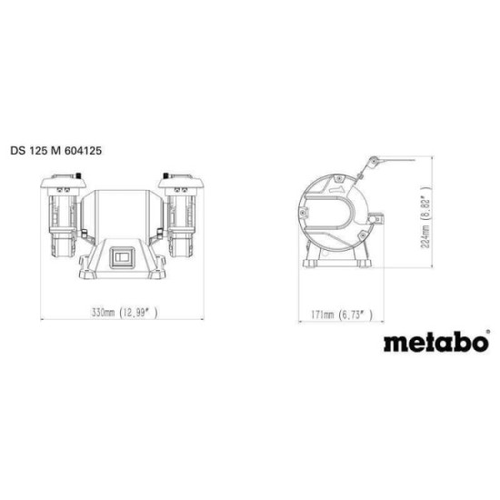Touret à meuler Metabo DS 125 M 604125000