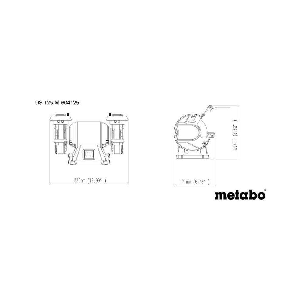 Touret à meuler Metabo DS 125 M 604125000