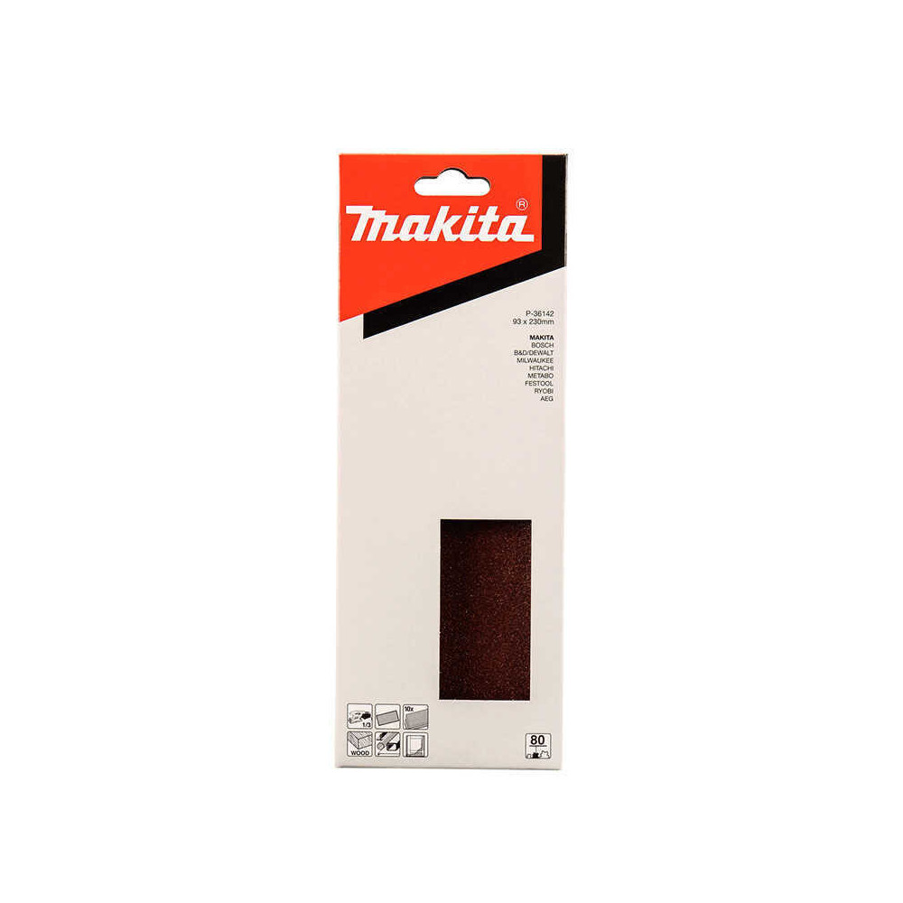 Feuilles rectangulaires abrasives Makita P-36142