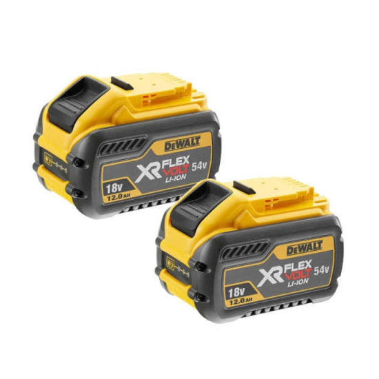 Lot 2 batteries FlexVolt 12 Ah DeWalt DCB548Y2