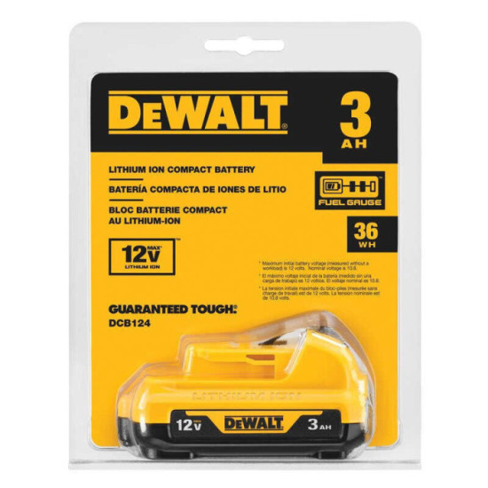 Batterie DeWalt DCB124 XR 12V 3,0 Ah 36 Wh