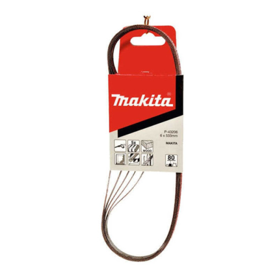 Bande abrasive 6 x 533 mm grain 40 Makita P-43181