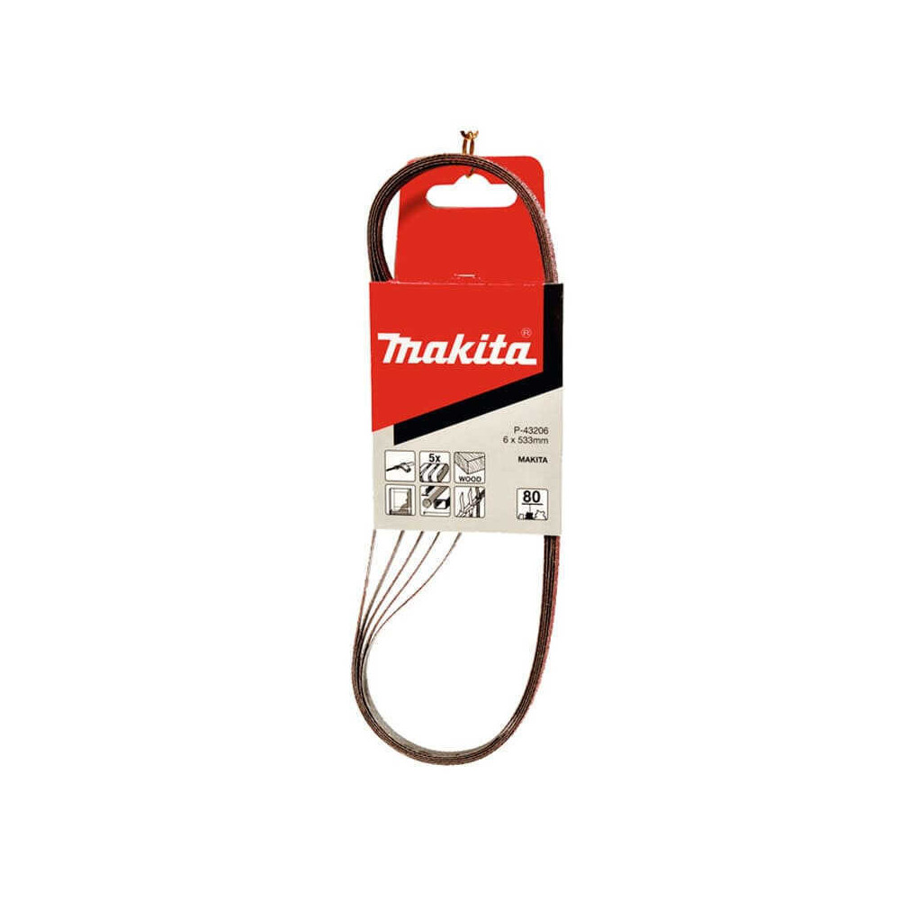 Bande abrasive 6 x 533 mm grain 40 Makita P-43181