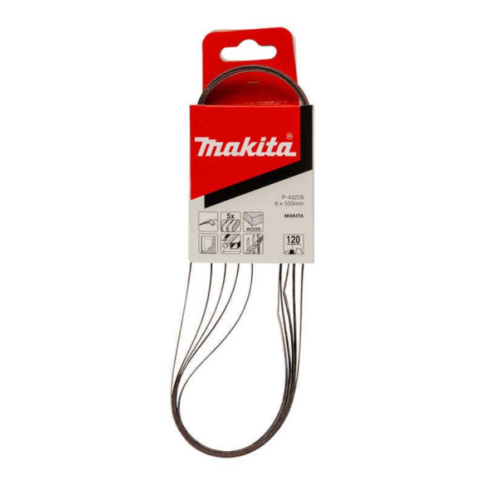 Bande abrasive 6 x 533 mm, 120G Makita P-43228