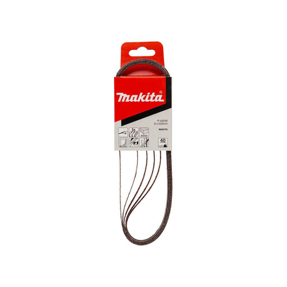 Bande abrasive 9x533 Makita P-43256 grain 40