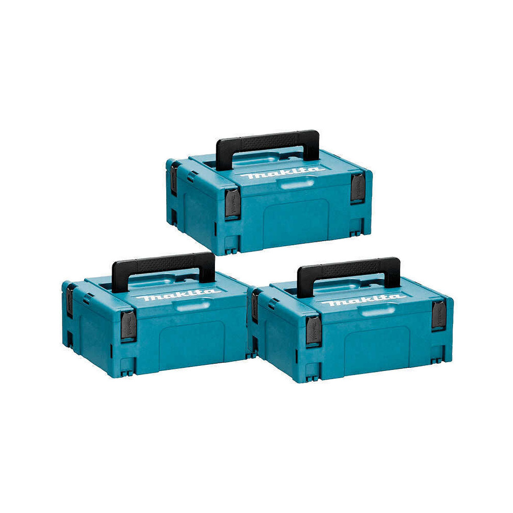 Lot de 3 coffrets Makpac taille 2 Makita MAKPAC2-SETx3