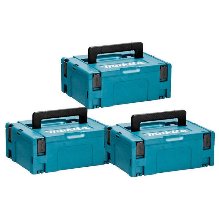 Lot de 3 coffrets Makpac taille 2 Makita MAKPAC2-SETx3