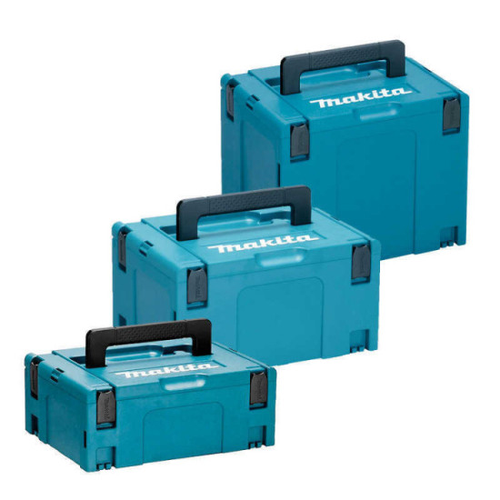 Lot de 3 coffrets de transport Makpac tailles 2, 3 et 4 Makita