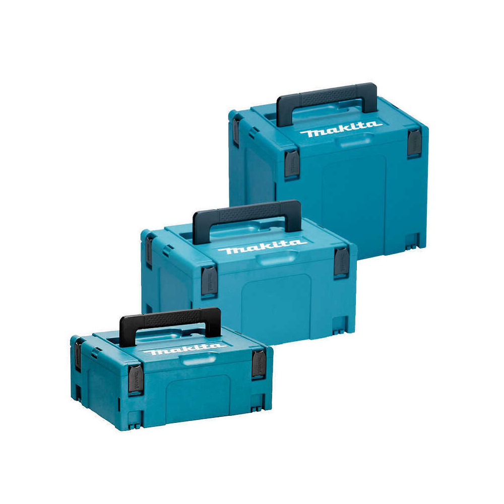 Lot de 3 coffrets de transport Makpac tailles 2, 3 et 4 Makita