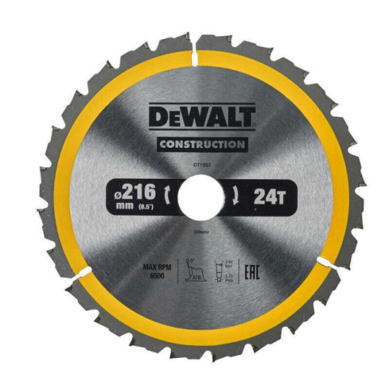 Lame scie circulaire DeWalt DT1952-QZ 24 dents