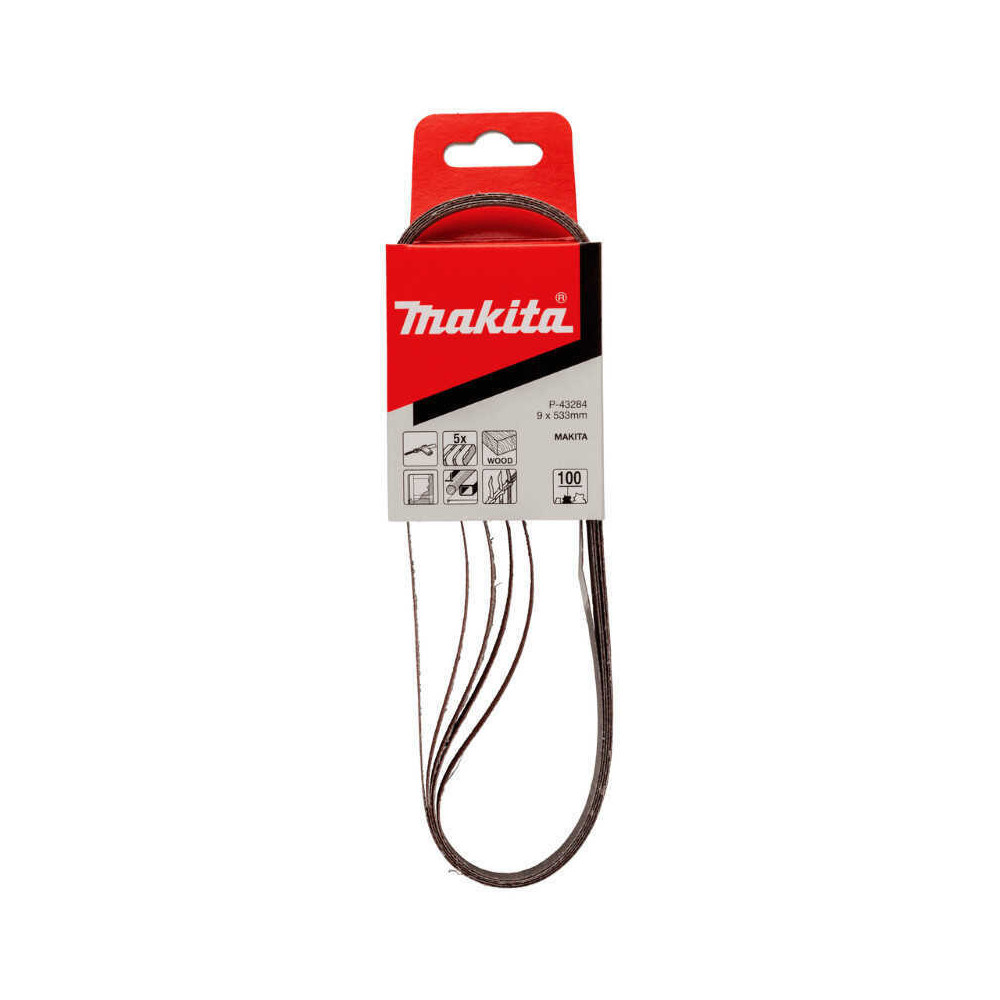 Bande abrasive 9x533 Makita P-43284 grain 100