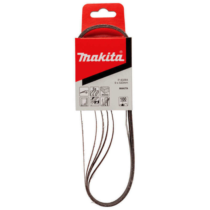 Bande abrasive 9x533 Makita P-43284 grain 100