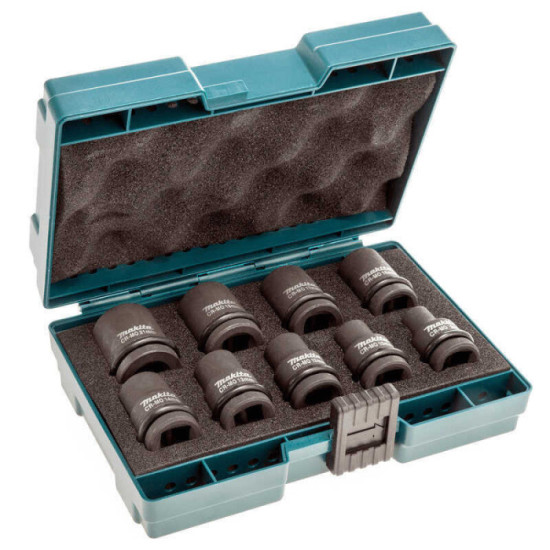 Coffret 9 douilles à chocs 1/2 Makita B-66232