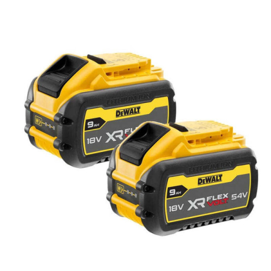 Lot de 2 batteries DeWalt DCB547X2 FlexVolt 9,0 Ah