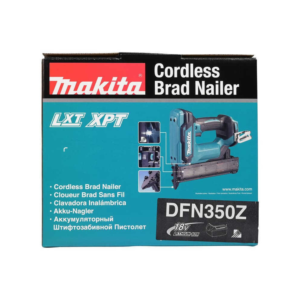 Cloueur sans fil Makita DFN350Z 18V LXT 18 Ga