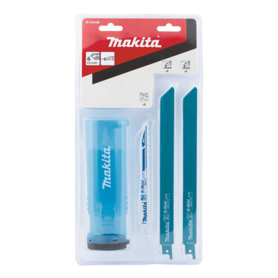 Pack 6 lames métal pour scie récipro Makita B-44448