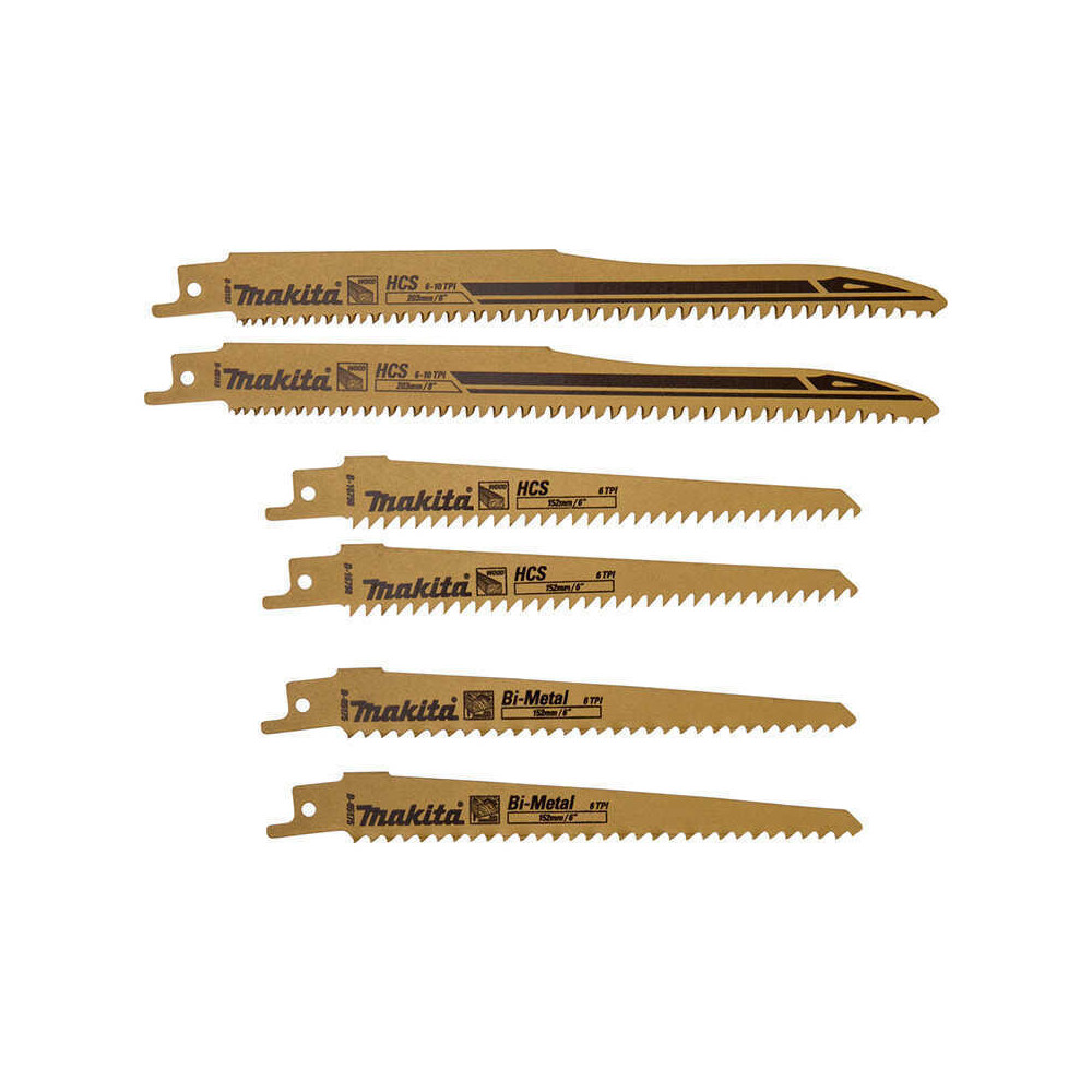 Pack 6 lames bois Makita B-44432