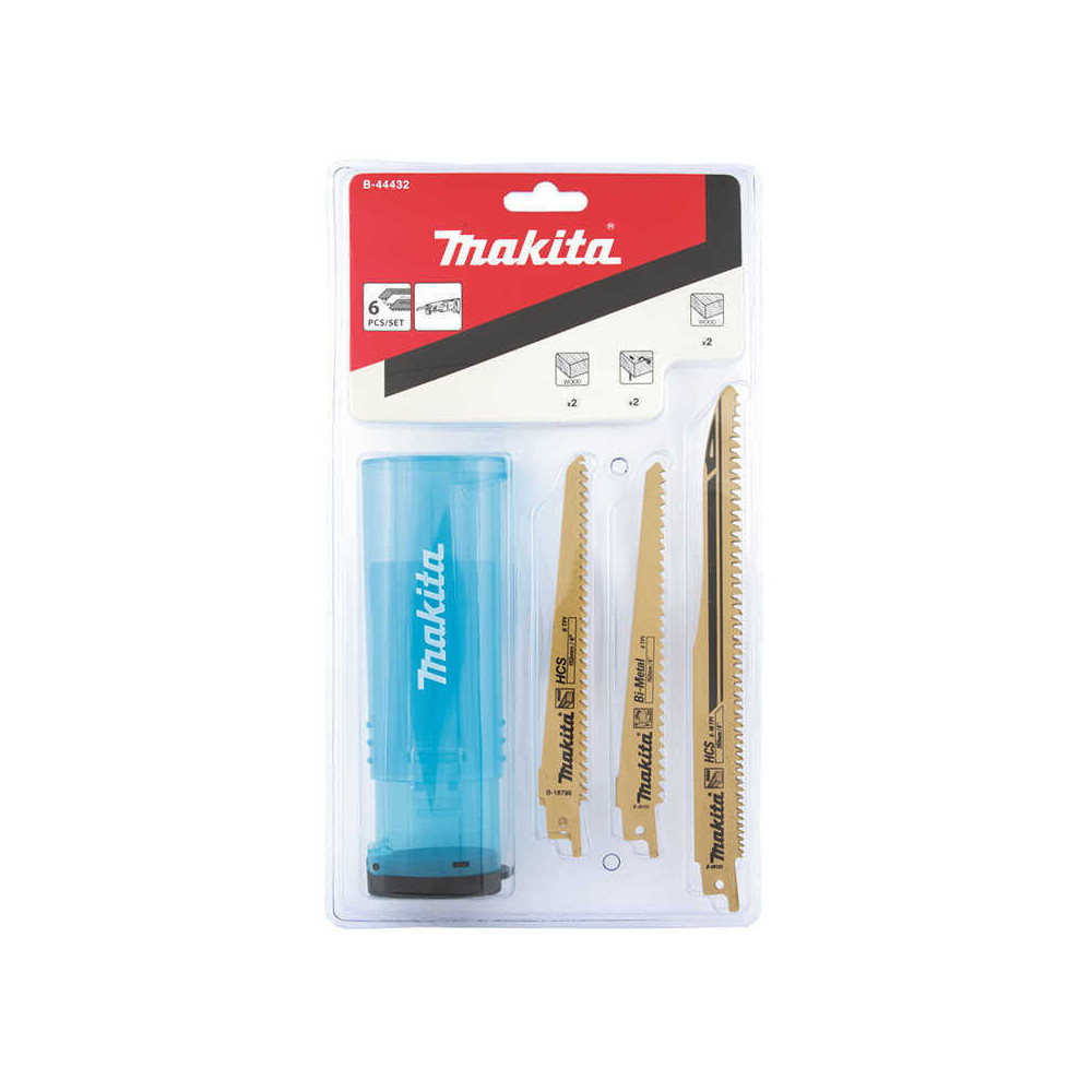 Pack 6 lames bois Makita B-44432