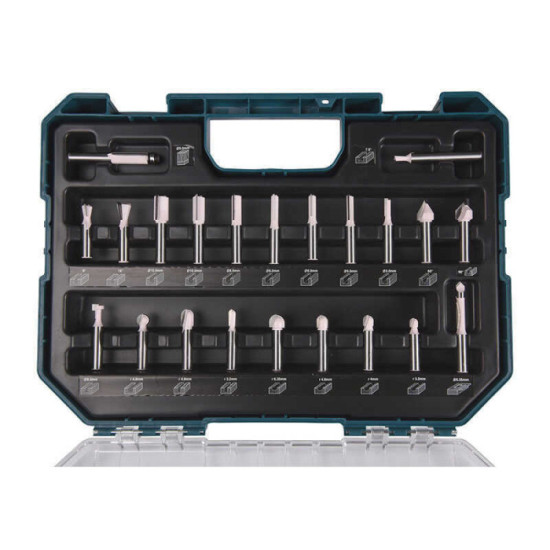 Coffret 22 fraises à rainurer Makita D-74784 HT