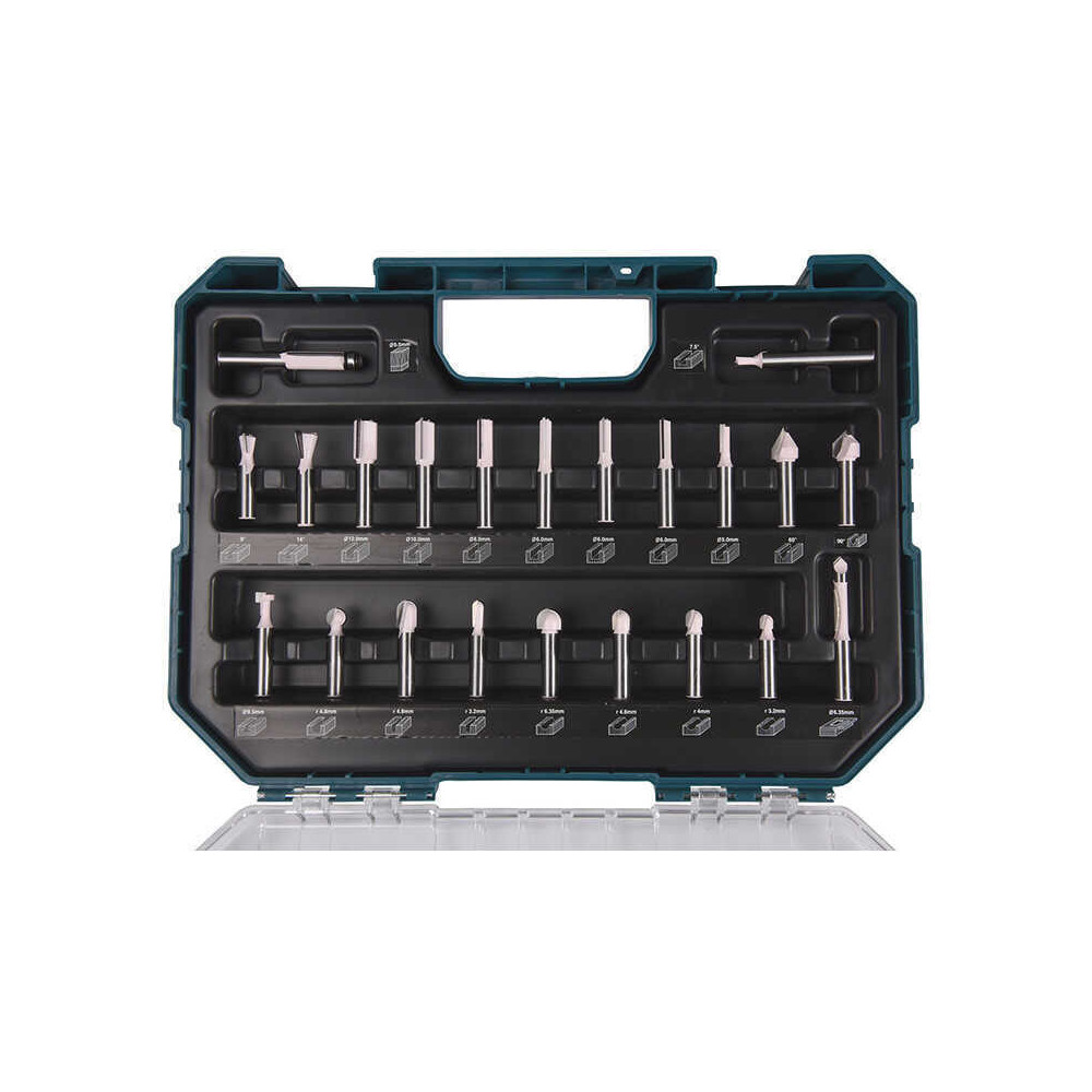 Coffret 22 fraises à rainurer Makita D-74784 HT