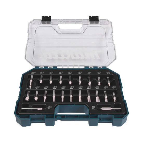 Coffret 22 fraises à rainurer Makita D-74784 HT