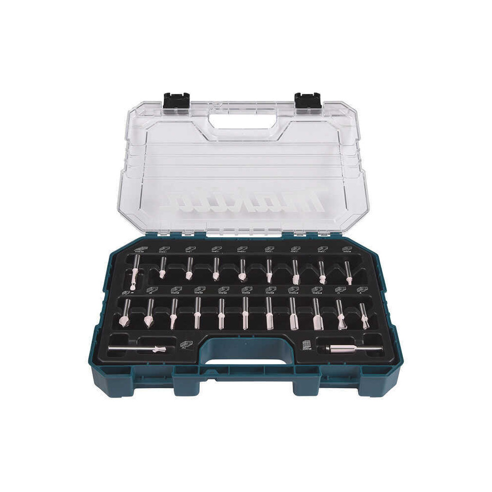 Coffret 22 fraises à rainurer Makita D-74784 HT