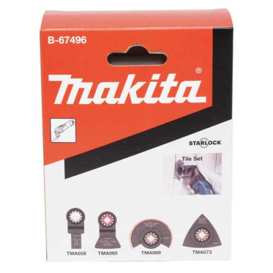 Ensemble STARLOCK carrelage Makita B-67496 4 pièces