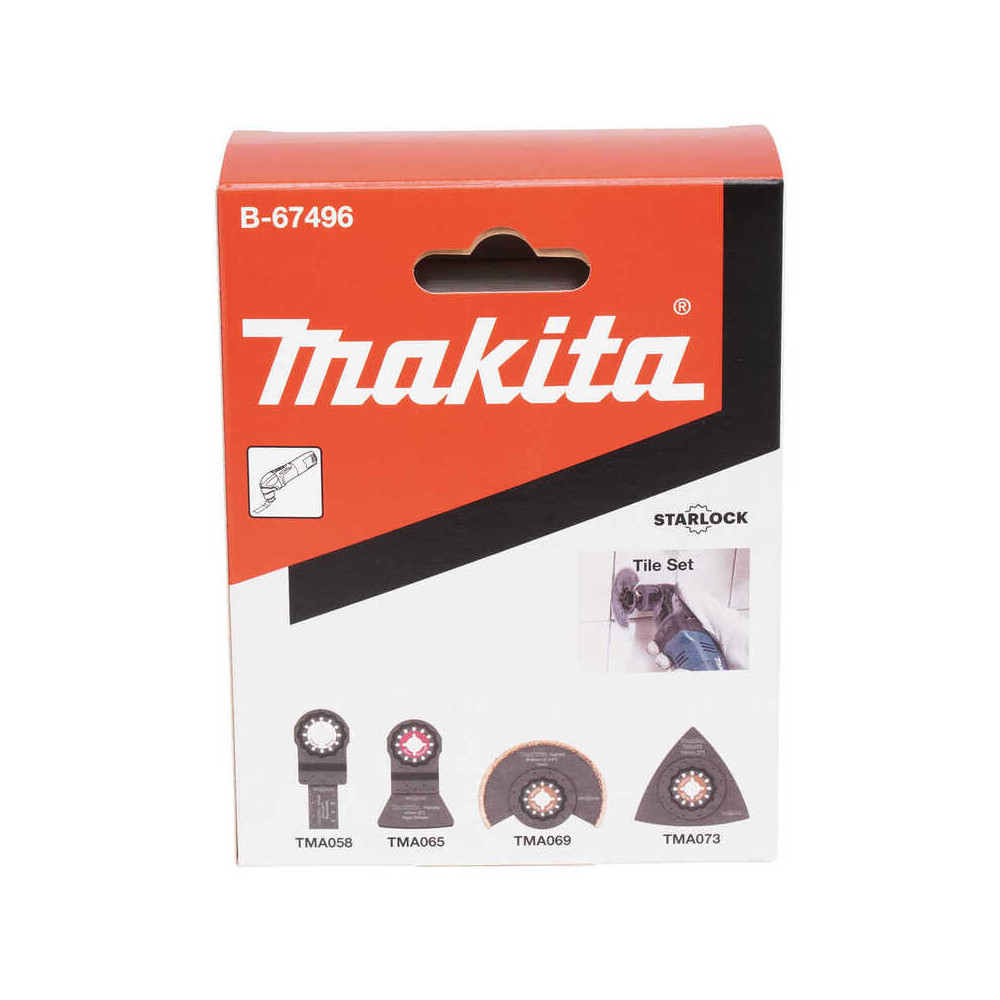 Ensemble STARLOCK carrelage Makita B-67496 4 pièces