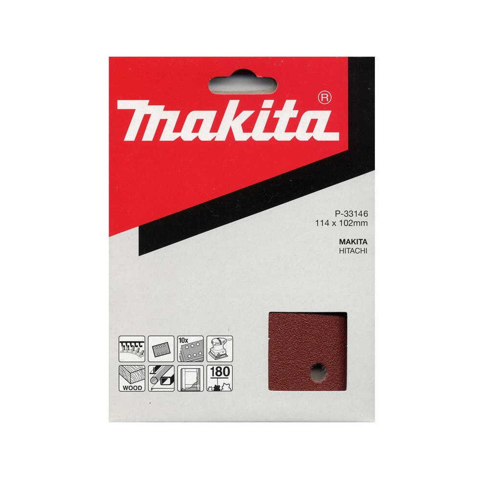 Feuilles rectangulaires abrasives Makita P-33146