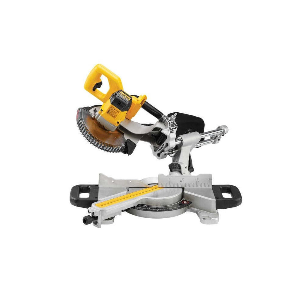 Scie à onglet radiale DeWalt DCS365P2-QW 2 x 5,0 Ah