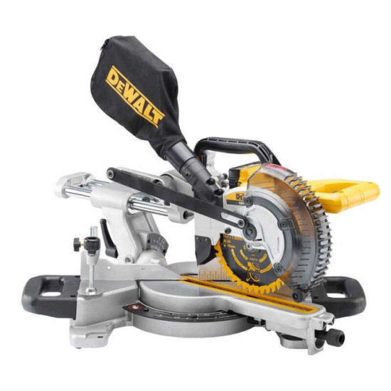 Scie à onglet radiale DeWalt DCS365P2-QW 2 x 5,0 Ah