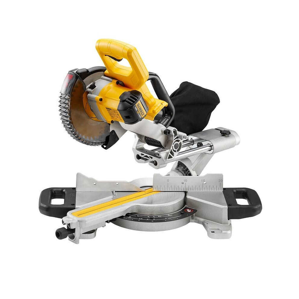 Scie à onglet radiale DeWalt DCS365P2-QW 2 x 5,0 Ah
