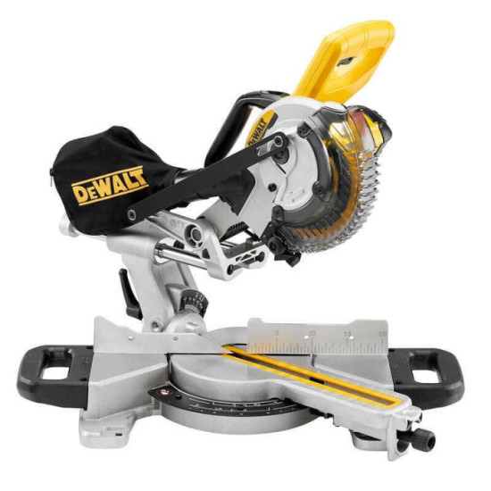 Scie à onglet radiale DeWalt DCS365P2-QW 2 x 5,0 Ah