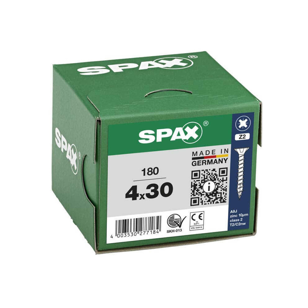 Vis à bois inox cruciforme Spax INOXZ2_180