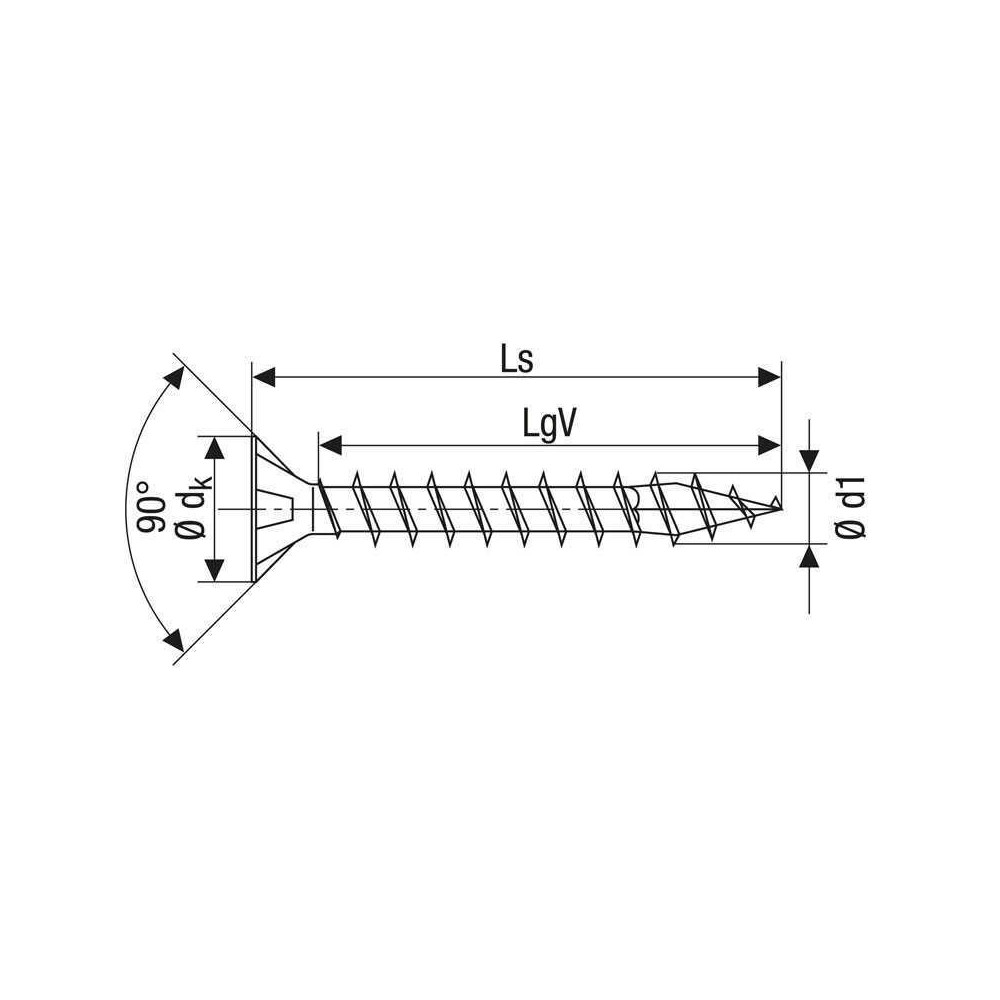 Vis à bois inox cruciforme Spax INOXZ2_360