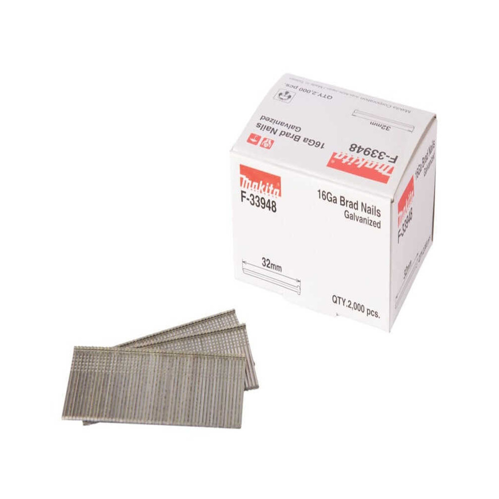 Brads 16 Ga Makita F-33948 32 mm x 2000