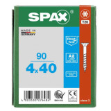 Vis à bois inox T-Star T20 tête fraisée Spax TORXINOX_90