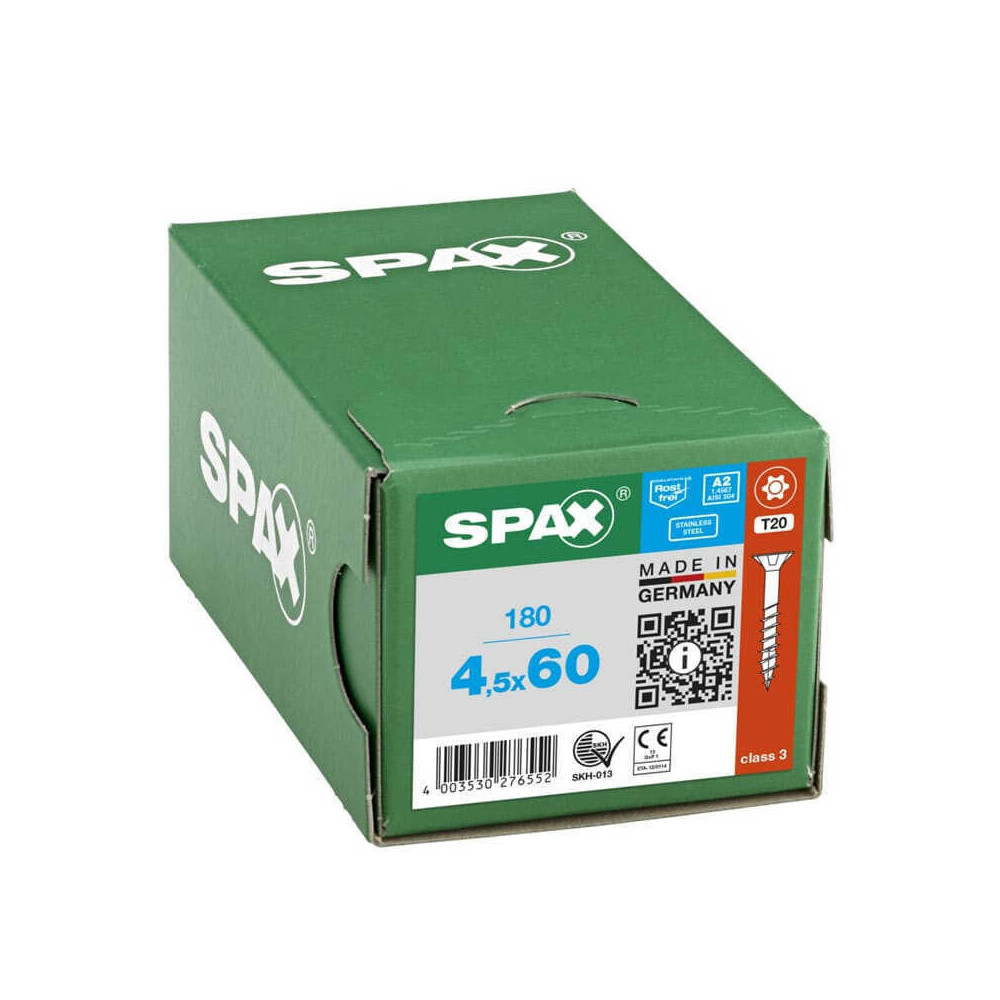 Vis à bois inox T-Star 180 pcs Spax TORXINOX_180