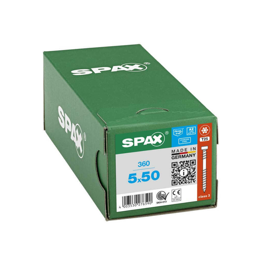 Vis de terrasse inox A2 SPAX TERRASSE_360