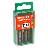 Embouts T-STAR 50 mm T15 à T40 acier inox A2 Spax EMBOUT_50MM